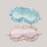 SIlk Sleep Mask With Ruffled Edge