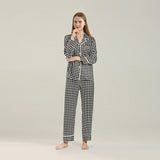 19 Momme Jacquard Longt Silk Pajamas