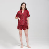 25 Momme Short Basic Silk Pajamas Set