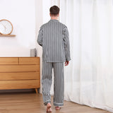 19 Momme Classic Stripe Long Silk Pajamas Set