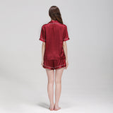 25 Momme Short Basic Silk Pajamas Set