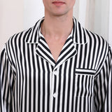 19 Momme Classic Stripe Long Silk Pajamas Set