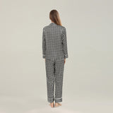 19 Momme Jacquard Longt Silk Pajamas