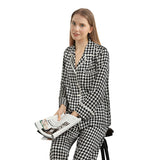 19 Momme Jacquard Longt Silk Pajamas