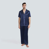 19 Momme Luxury Short Silk Pajamas Set With Piping