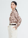 Leopard Printing Silk Shirt