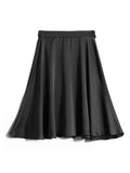 Short Silk Skirt With Bow Tie