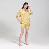 25 Momme Short Basic Silk Pajamas Set