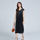 19 Momme Long Silk Dress