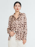 Leopard Printing Silk Shirt