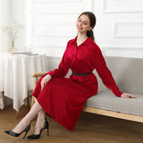 19 Momme Long Silk Shirt Dress