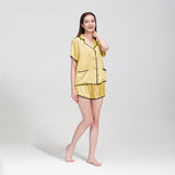 22 Momme Short Basic Silk Pajamas Set
