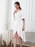 19 Momme V-Neck Silk Dress