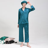 22 Momme Long Sleeve Basic Silk Pajamas Set