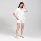 25 Momme Short Basic Silk Pajamas Set
