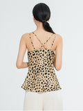 19 Momme  Basic Leopard Print Camisole