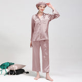 22 Momme Long Sleeve Basic Silk Pajamas Set