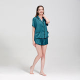 22 Momme Short Basic Silk Pajamas Set