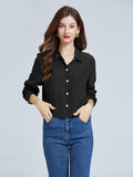 18 Momme Crep De Chine 100% Silk Blouse