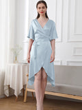19 Momme V-Neck Silk Dress