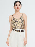 19 Momme  Basic Leopard Print Camisole