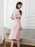 19 Momme V-Neck Silk Dress