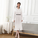 19 Momme Long Silk Shirt Dress