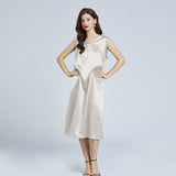 19 Momme Long Silk Dress