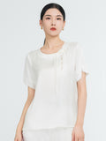 Silk Shirt With Neck Tassels Desgin