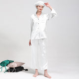 22 Momme Long Sleeve Basic Silk Pajamas Set