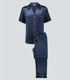 19 Momme Luxury Short Silk Pajamas Set With Piping