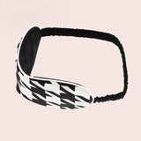 Houndstooth SIlk Sleep Mask