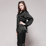 22 Momme Long Sleeve Basic Silk Pajamas Set