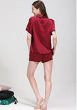 22 Momme Short Basic Silk Pajamas Set