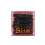 22 Momme Silk Skinny Scrunchies-6pcs White