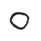 22 Momme Silk Skinny Scrunchies-6pcs Black