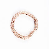22 Momme Silk Skinny Scrunchies-6pcs White
