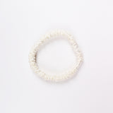 22 Momme Silk Skinny Scrunchies-6pcs White